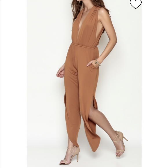 Dance & Marvel Pants - Rust sexy jumpsuit
